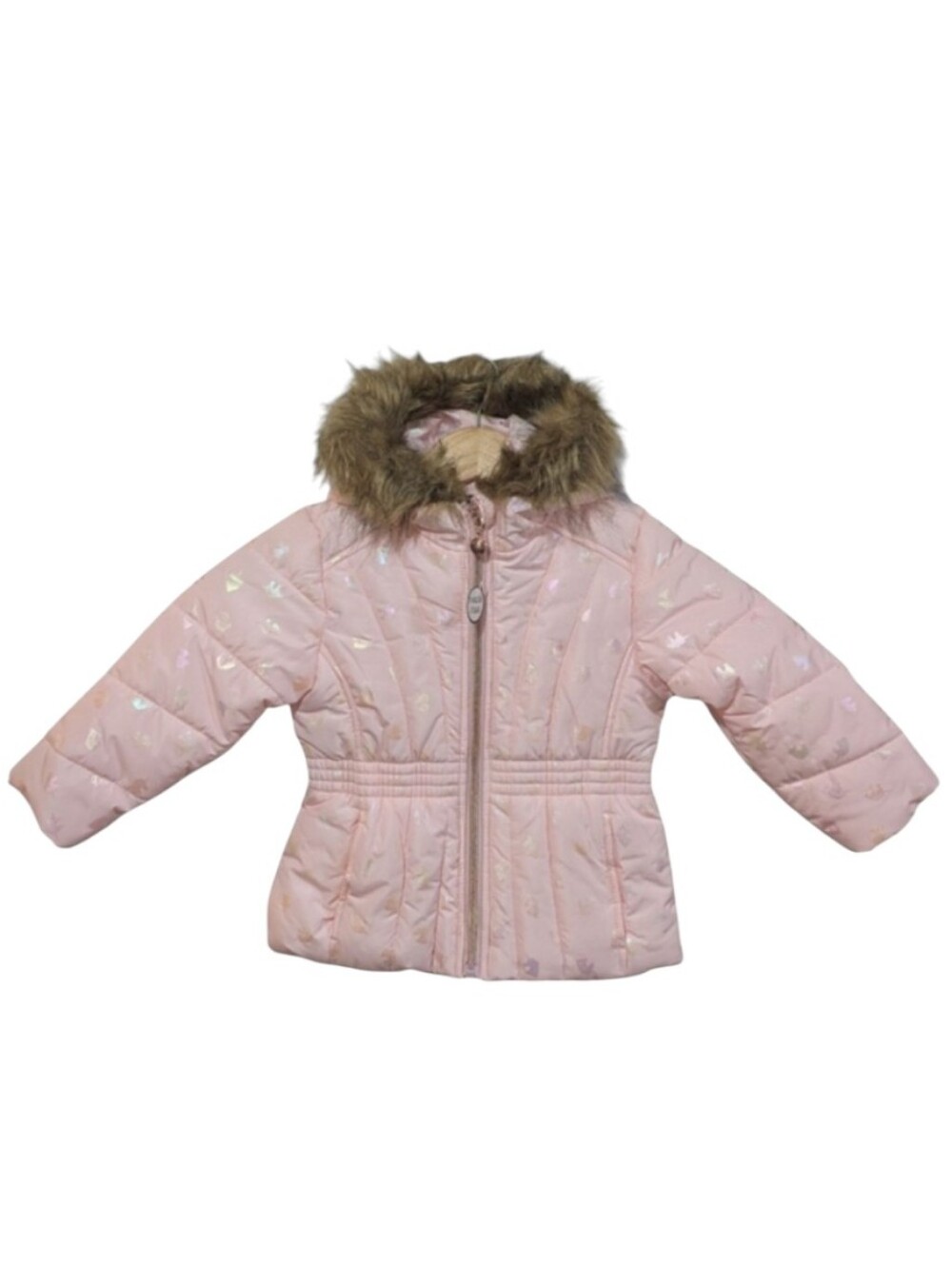 R. 1881 By S. Rothschild 3DJ Pink Unicorns Full Print Puffer Jacket Size 2T